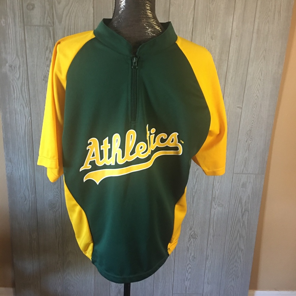 Athletics Baseball Green Shirt Size M